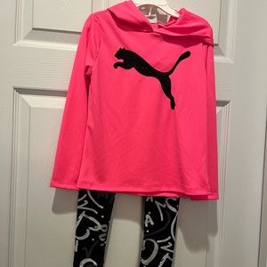 Little girls Puma jogger set